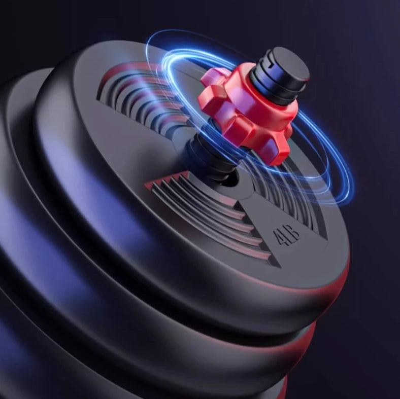 Adjustable Dumbbell Barbell Set With Anti Slip Grip