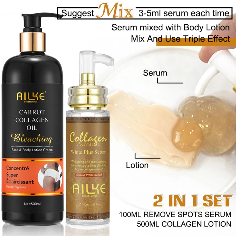 AILKE Skin Whitening Serum for Even Tone and Moisturizing