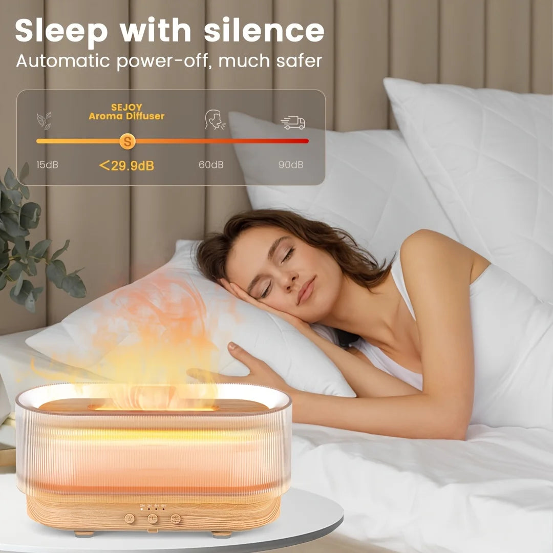 Sejoy Aromatherapy Humidifier Mood Flame Light Diffuser