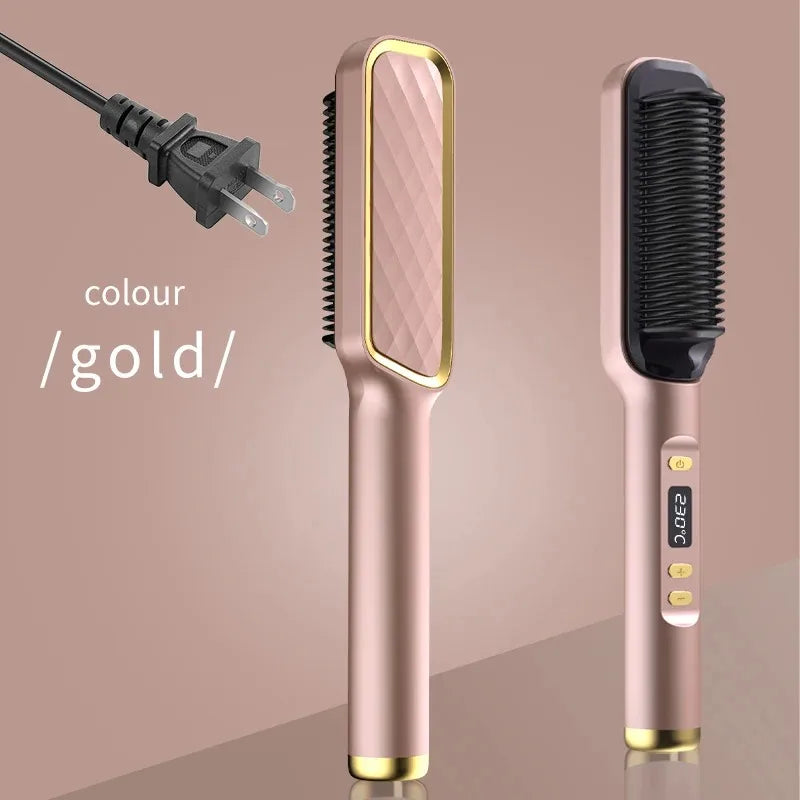 Multifunctional Hot Comb for Hair with Negative Ions