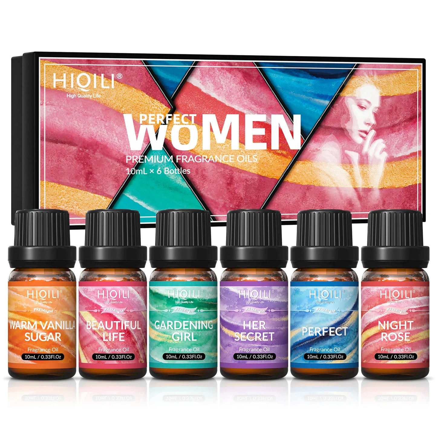 HIQILI Fragrance Oils Gift Set for Aromatherapy Diffusers
