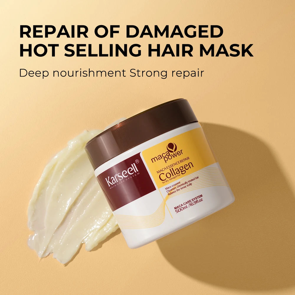 Karseell Collagen Hair Mask and Argan Oil Serum Set