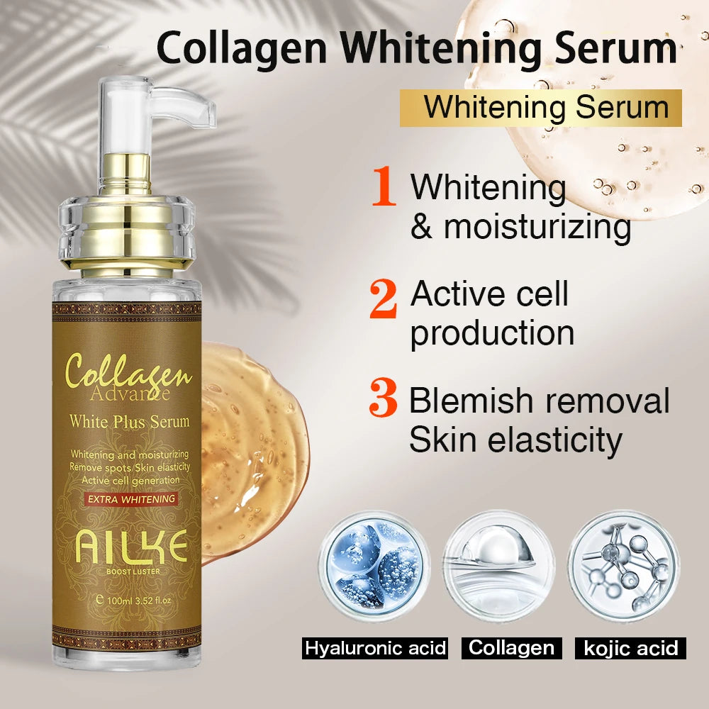 AILKE Skin Whitening Serum for Even Tone and Moisturizing