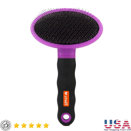 Dutrieux Slicker Brush For Dogs Ergonomic Detangler