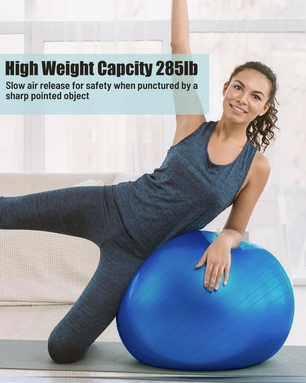 Hign-concerned Yoga Ball Swiss Ball Anti Slip Physiotherapy