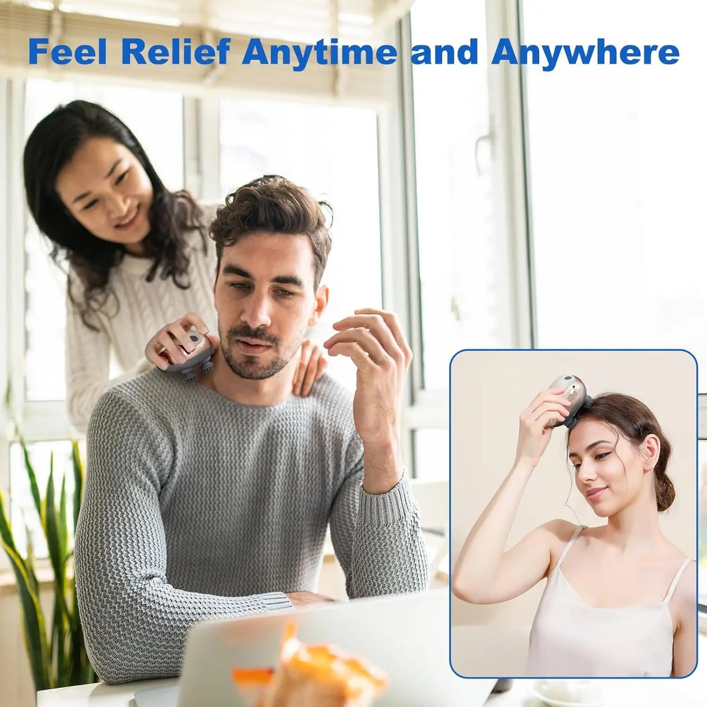 Homemassa Cordless Hair Scalp Massager Kneading Therapy