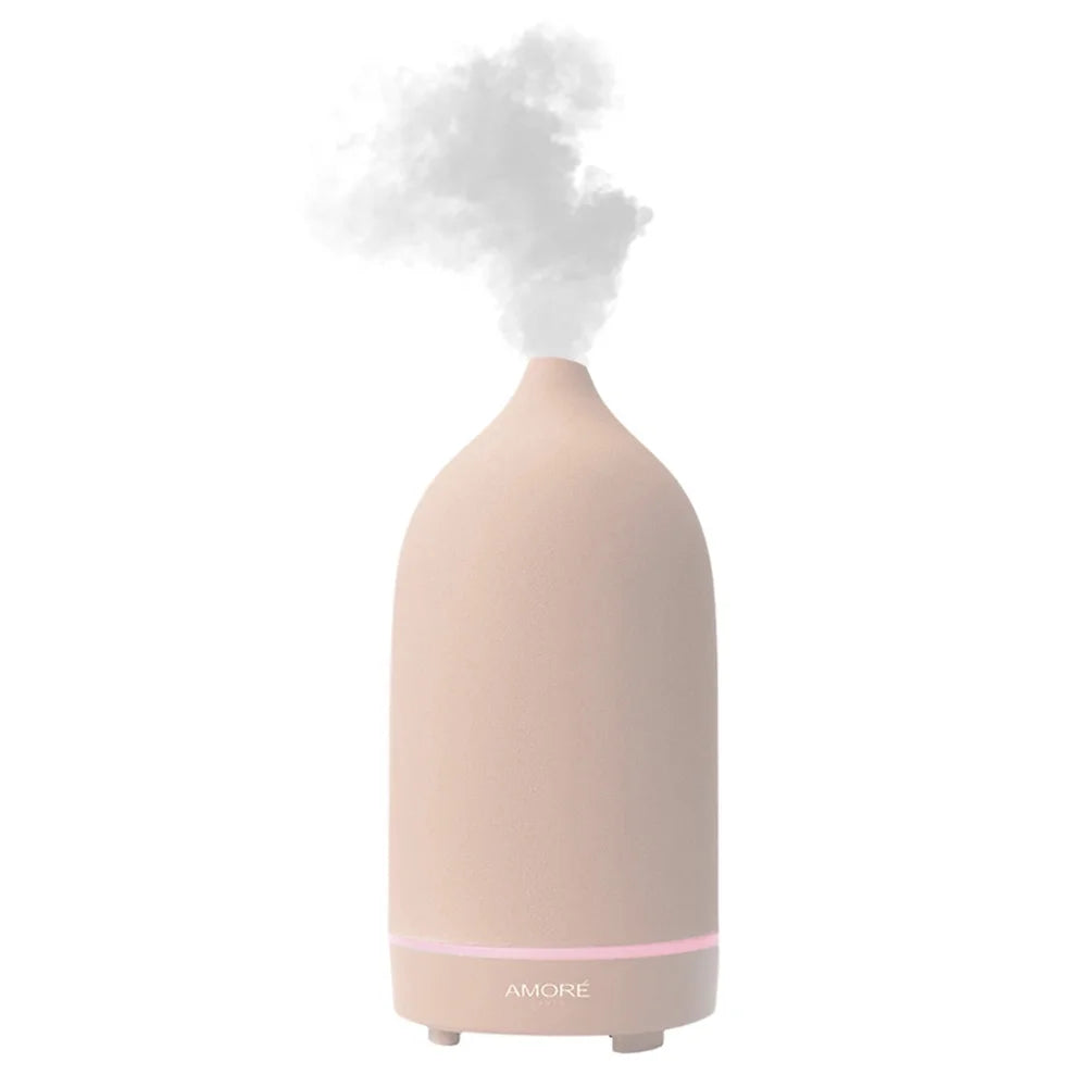 XMSJ Ceramic Ultrasonic Essential Oil Diffuser LED Lights