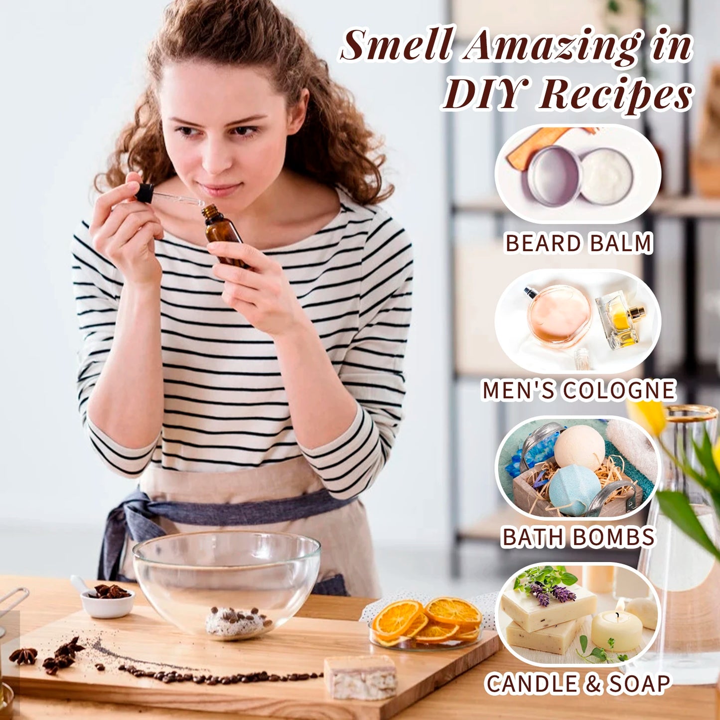 HIQILI Woody Fragrance Oils Set For Diffuser And Candles