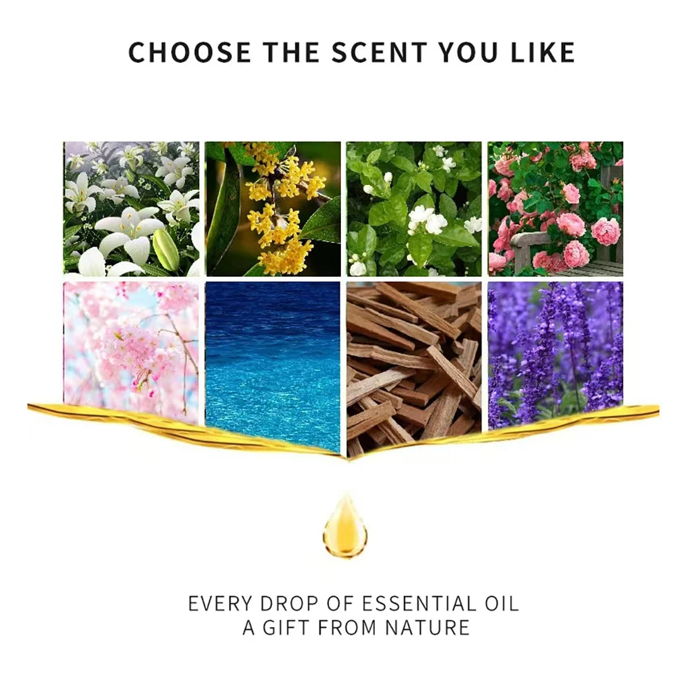 Essential Oil Gift Set Rosewood Rose Jasmine Cherry Blossom