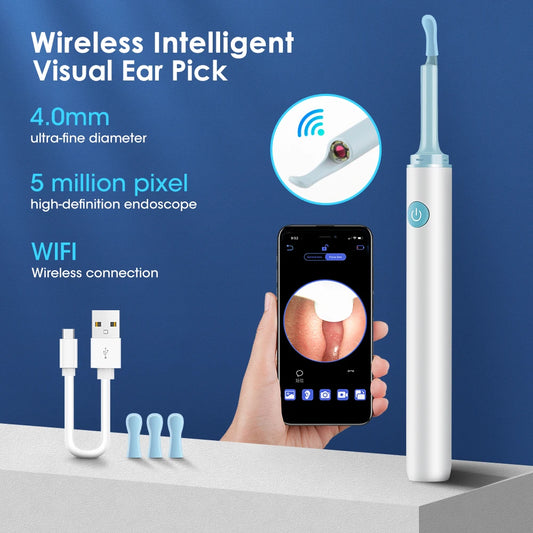 Hailicare Smart Ear Cleaner With Camera WiFi And LED Lights