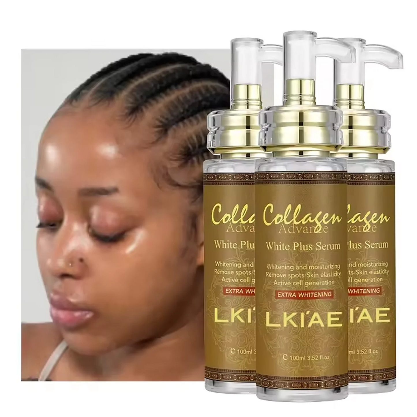 AILKE Skin Whitening Serum Face Body With Collagen