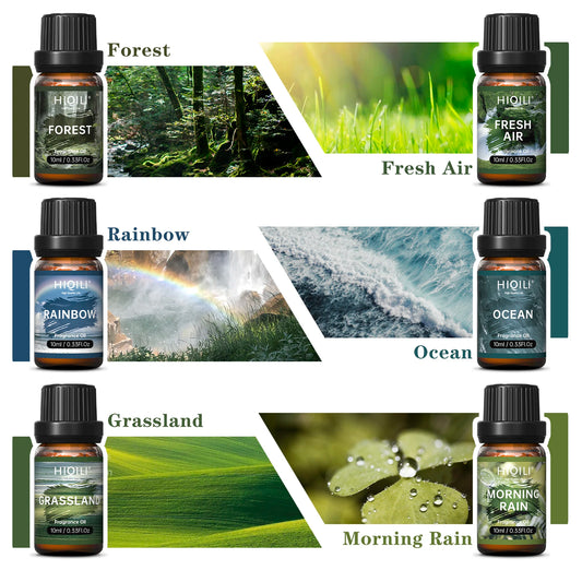 HIQILI Fragrance Oils Set Nature Theme Gift Aromatherapy