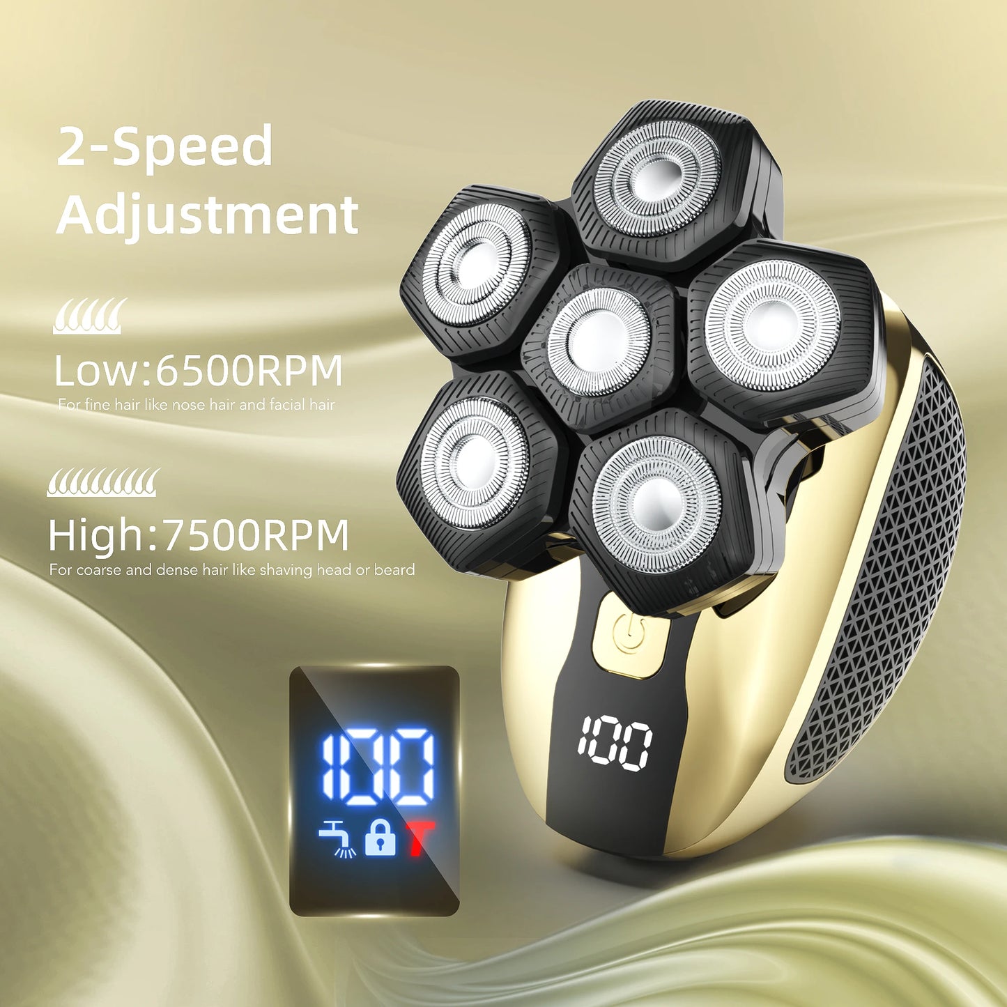 Sejoy 6D Floating Head Shaver Bald Head Shaving Machine