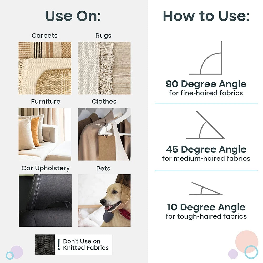 DUTRIEUX Pet Hair Remover Brush Lint Scraper Tool Cleaner