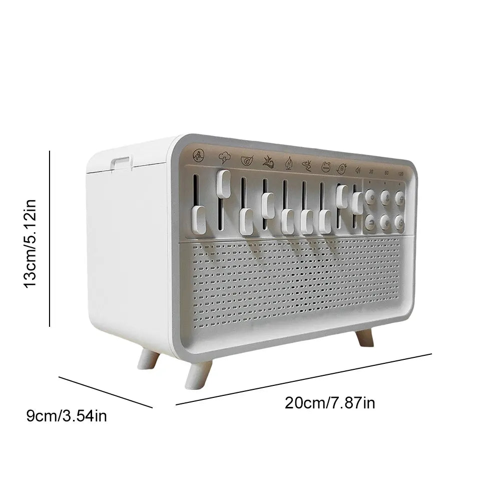 ALLOYSEED White Noise Machine Diffuser Bluetooth Speaker