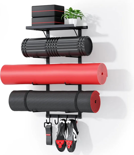 Hign-concerned Yoga Mat Holder Wall Mount Organizer