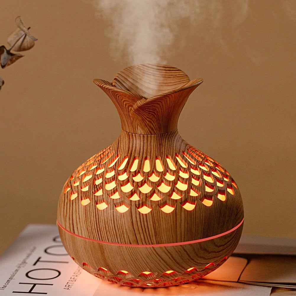 Flower Humidifier Aromatherapy Diffuser USB Rechargeable