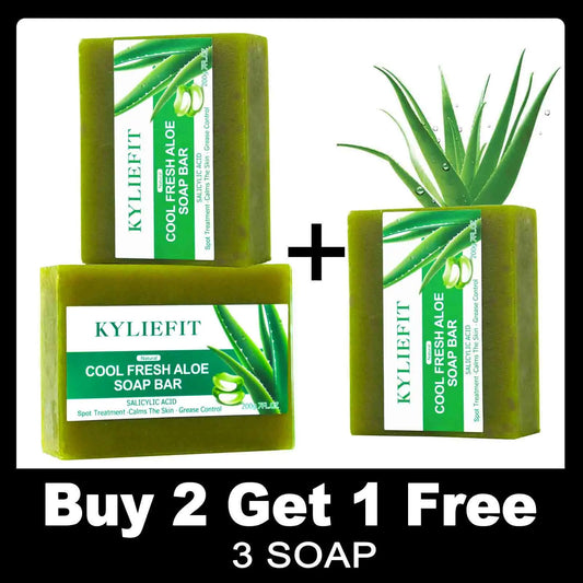 AILKE Aloe Vera Soap Bar Natural Cleansing Brightening