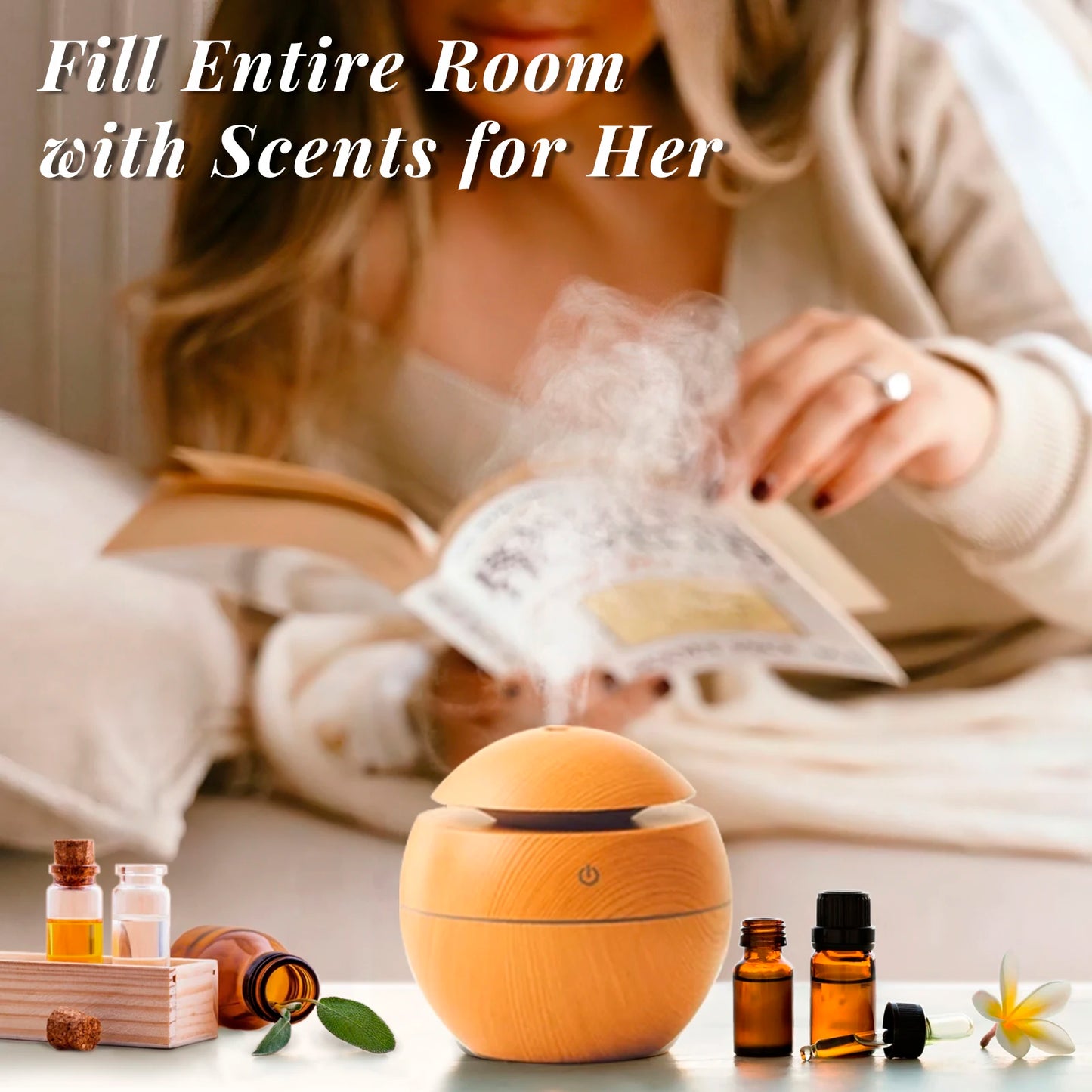 HIQILI Fragrance Oils Gift Set for Aromatherapy Diffusers