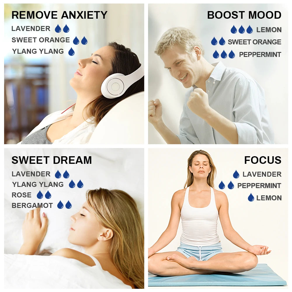 HIQILI Pure Essential Oils Lavender Eucalyptus Jasmine