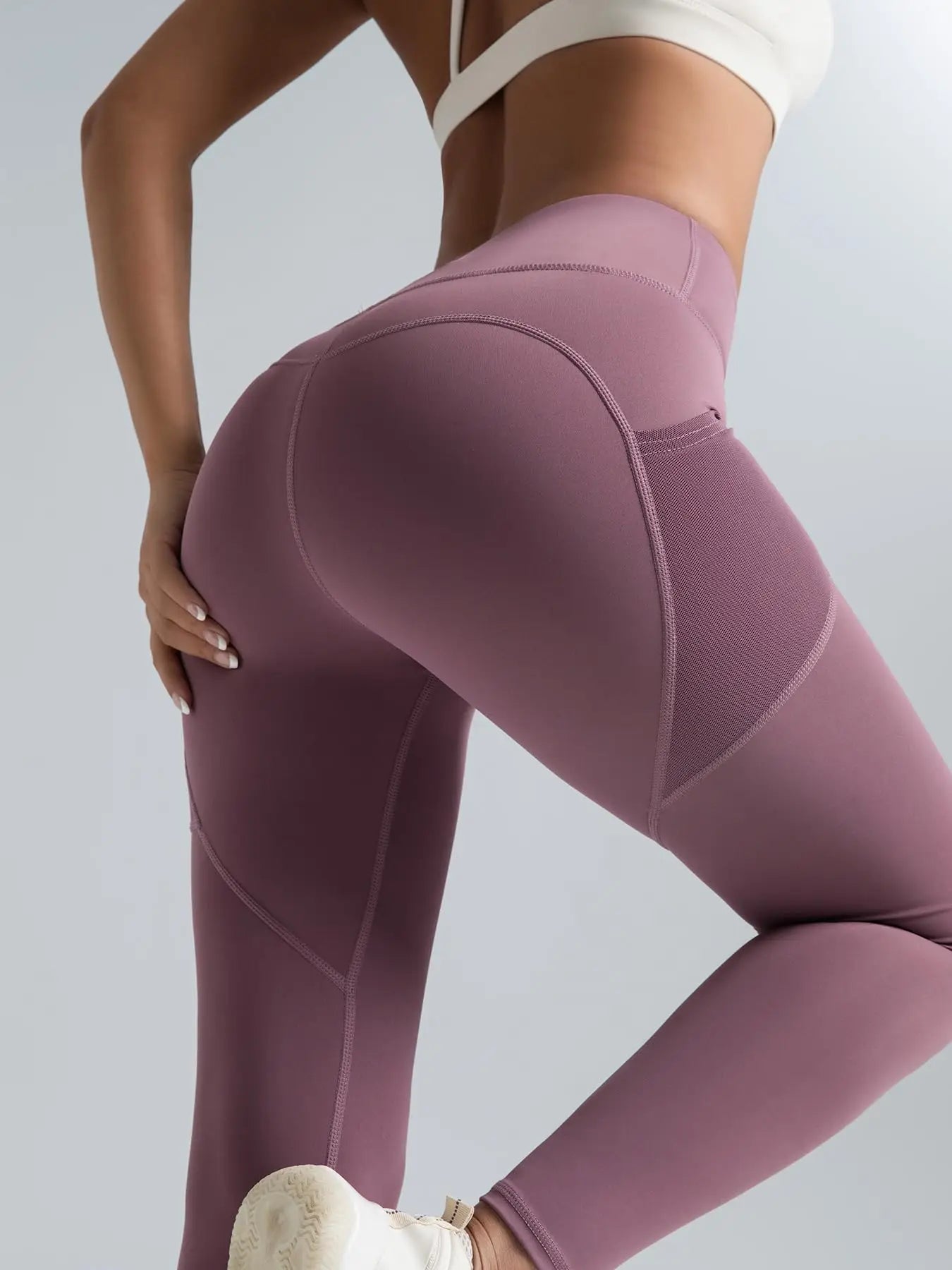 Guangdong Teen Girls Leggings With Pockets Tummy Control