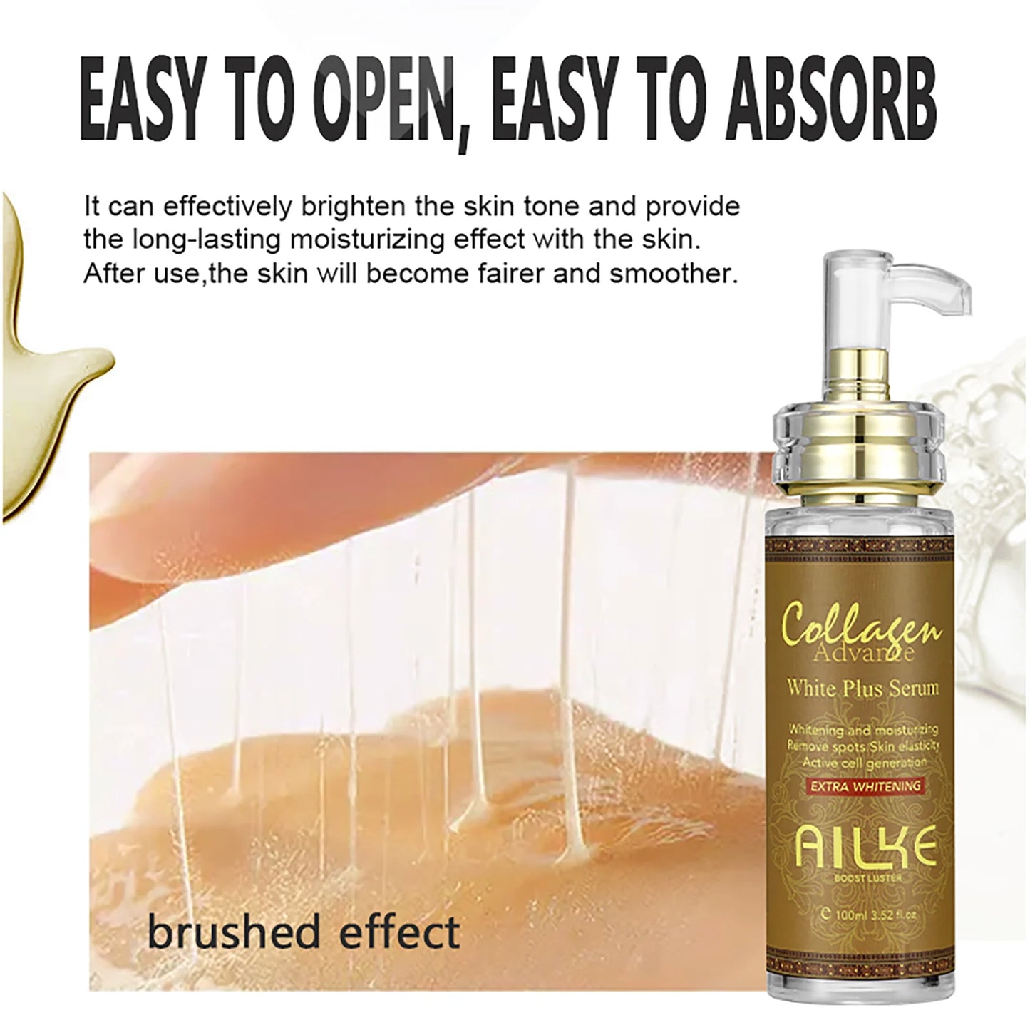 AILKE Skin Whitening Serum for Even Tone and Moisturizing