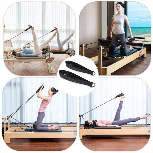Fitness D-Ring Pilates Straps Double Loop Yoga Straps