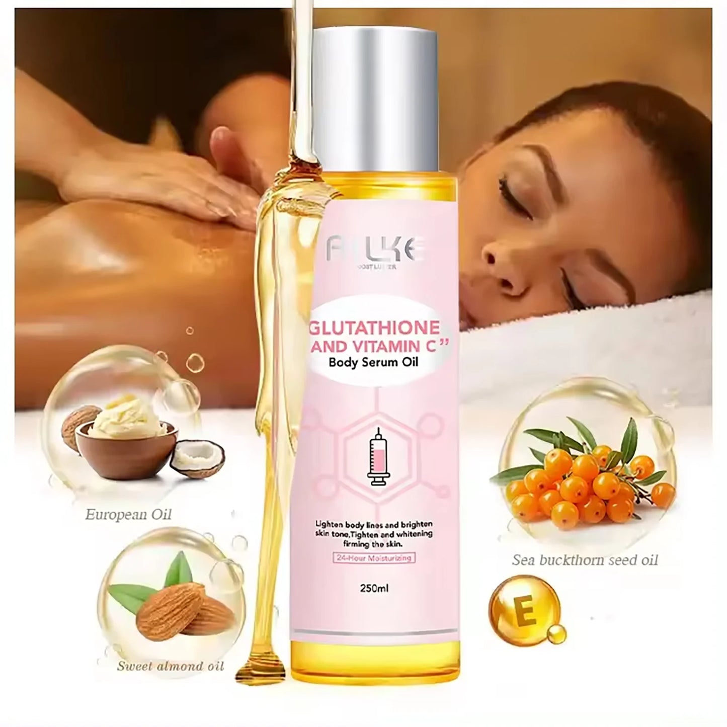 AILKE Vitamin C Brightening Moisturizing Massage Oil