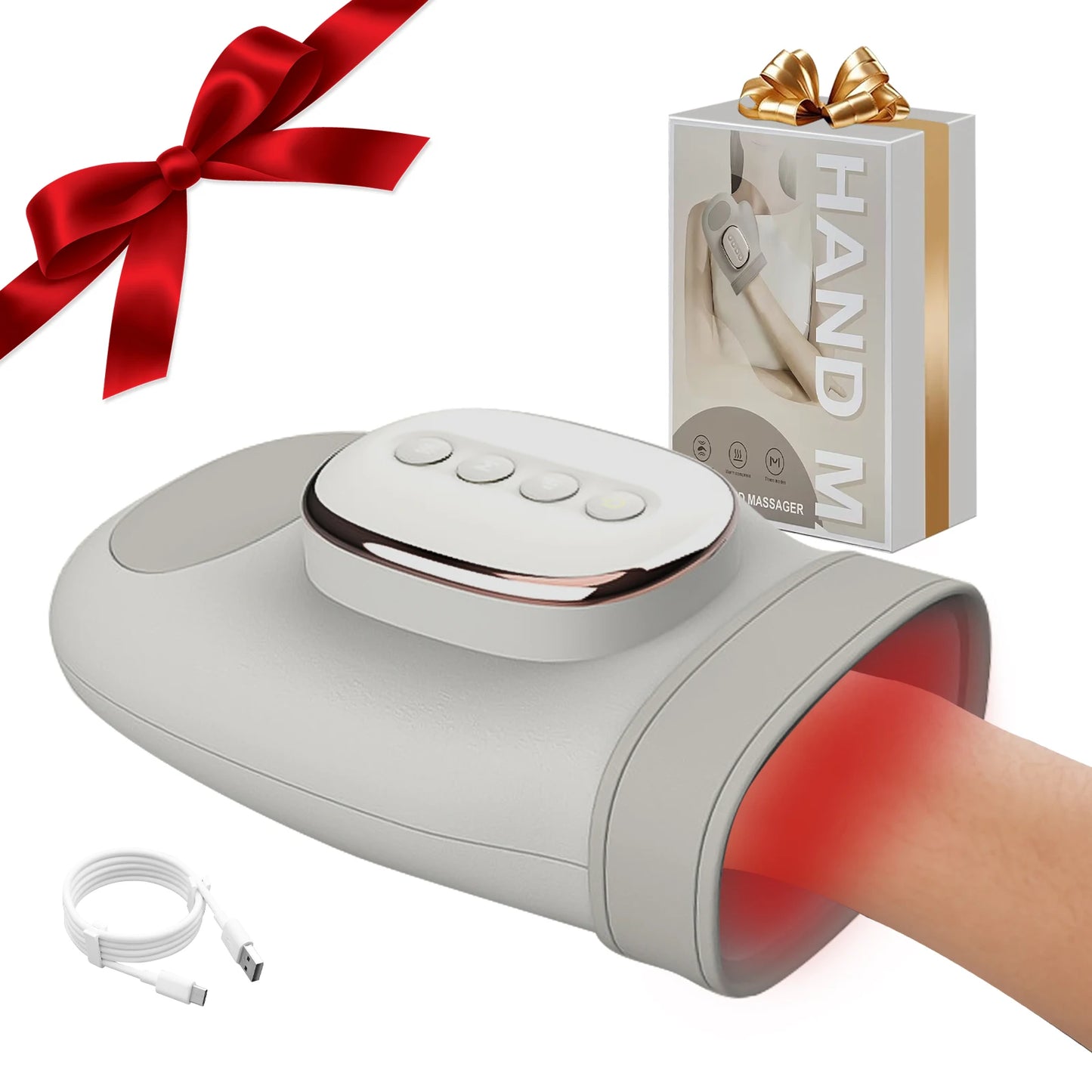 HIMOU Hand Massager With Heat Compression For Arthritis