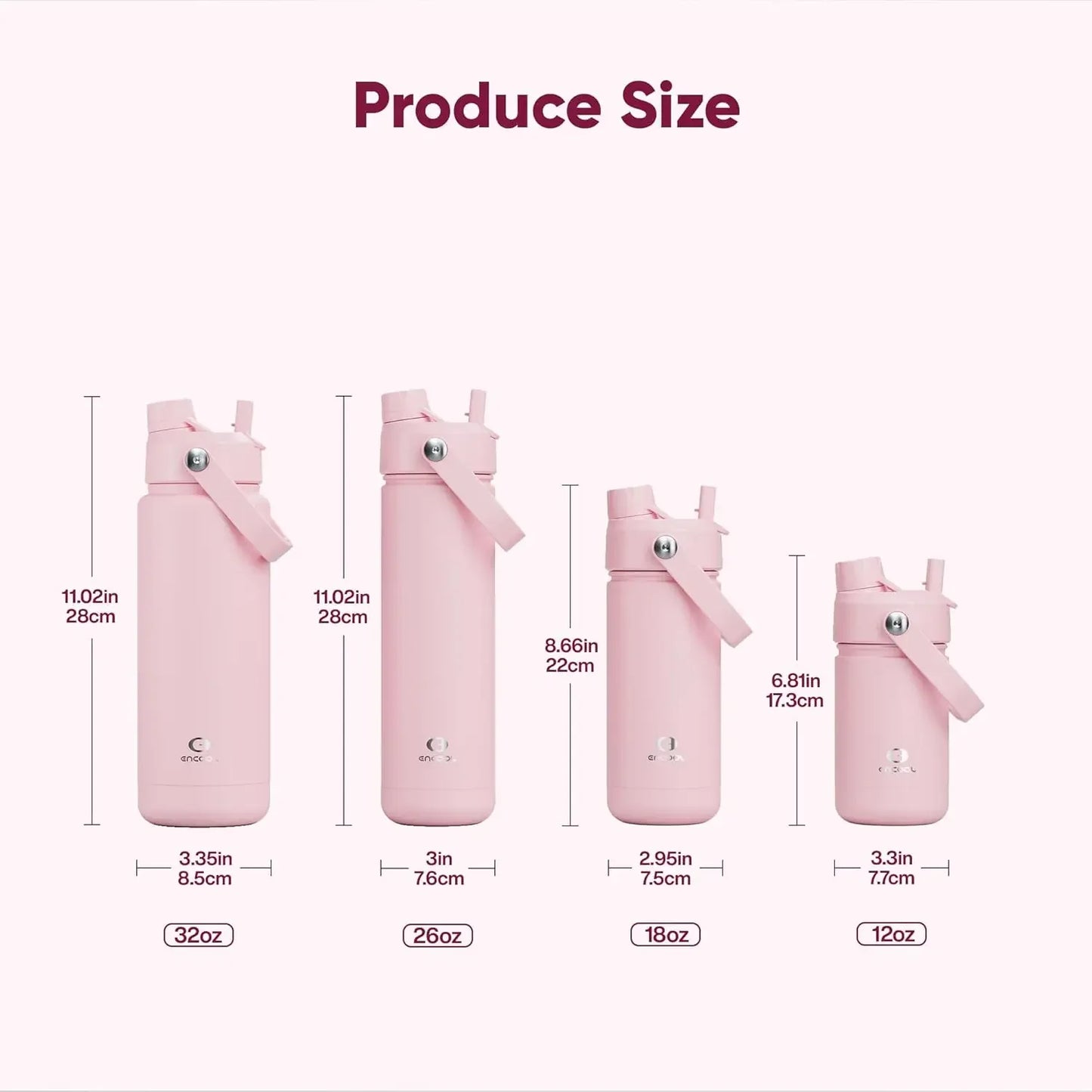 Hign-Concerned Insulated Water Bottle Keeps Cold All Day