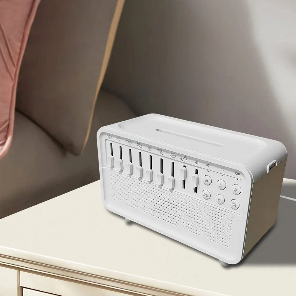 ALLOYSEED White Noise Machine Diffuser Bluetooth Speaker
