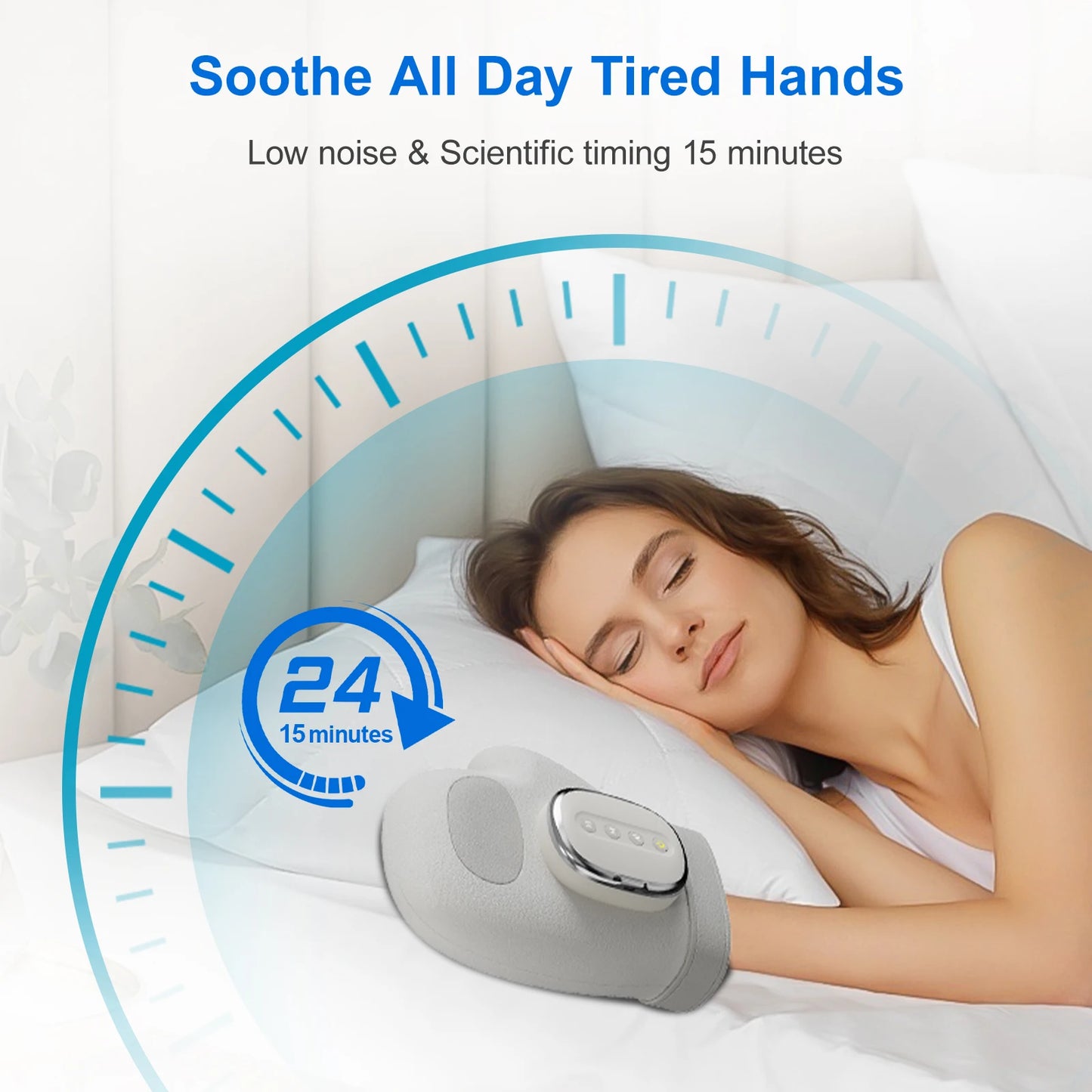 HIMOU Hand Massager With Heat Compression For Arthritis