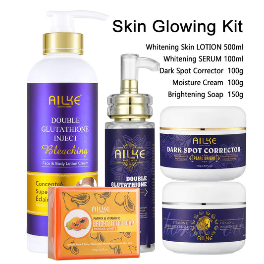 AILKE Glutathione Skin Care Kit With Body Lotion Serum