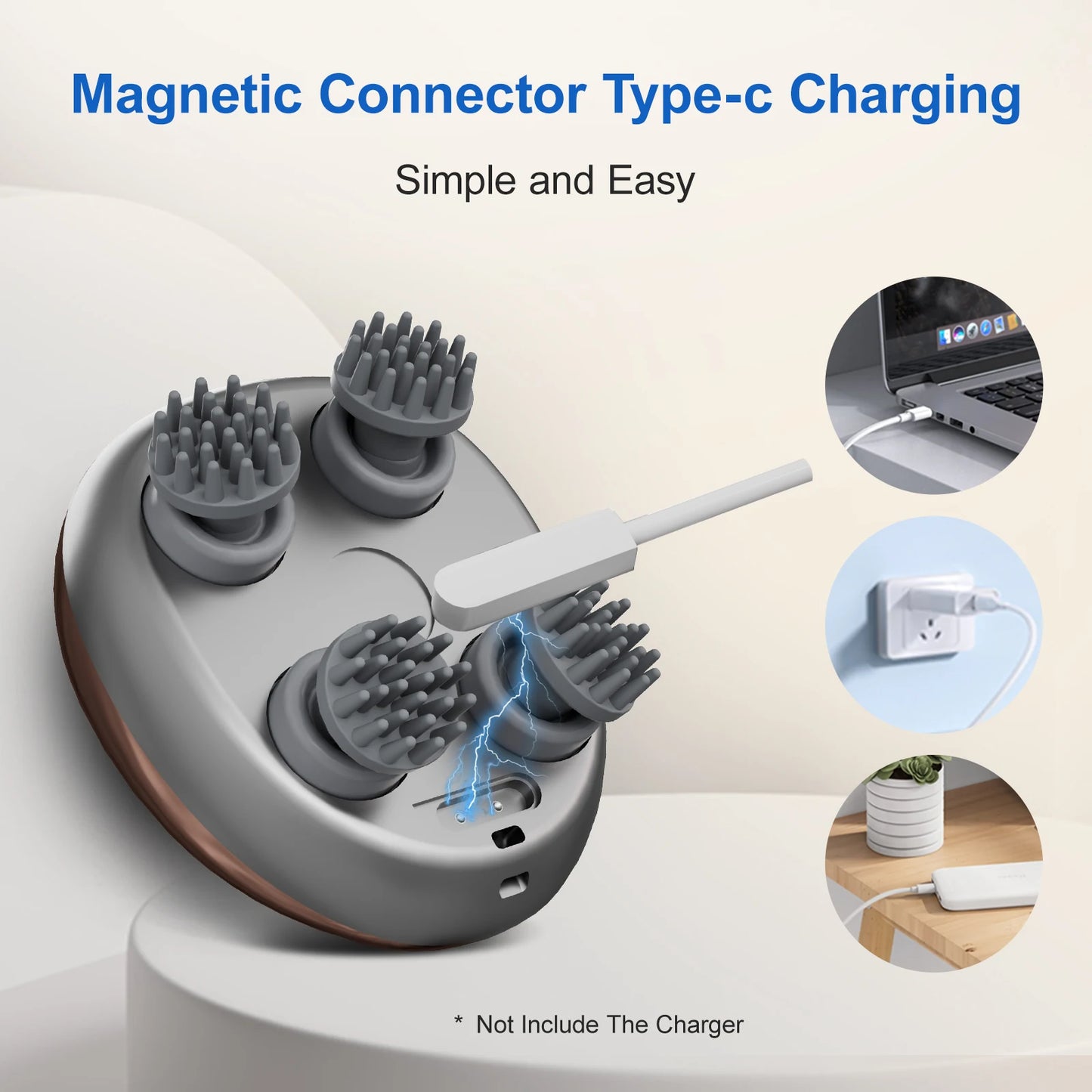 Homemassa Cordless Hair Scalp Massager Kneading Therapy