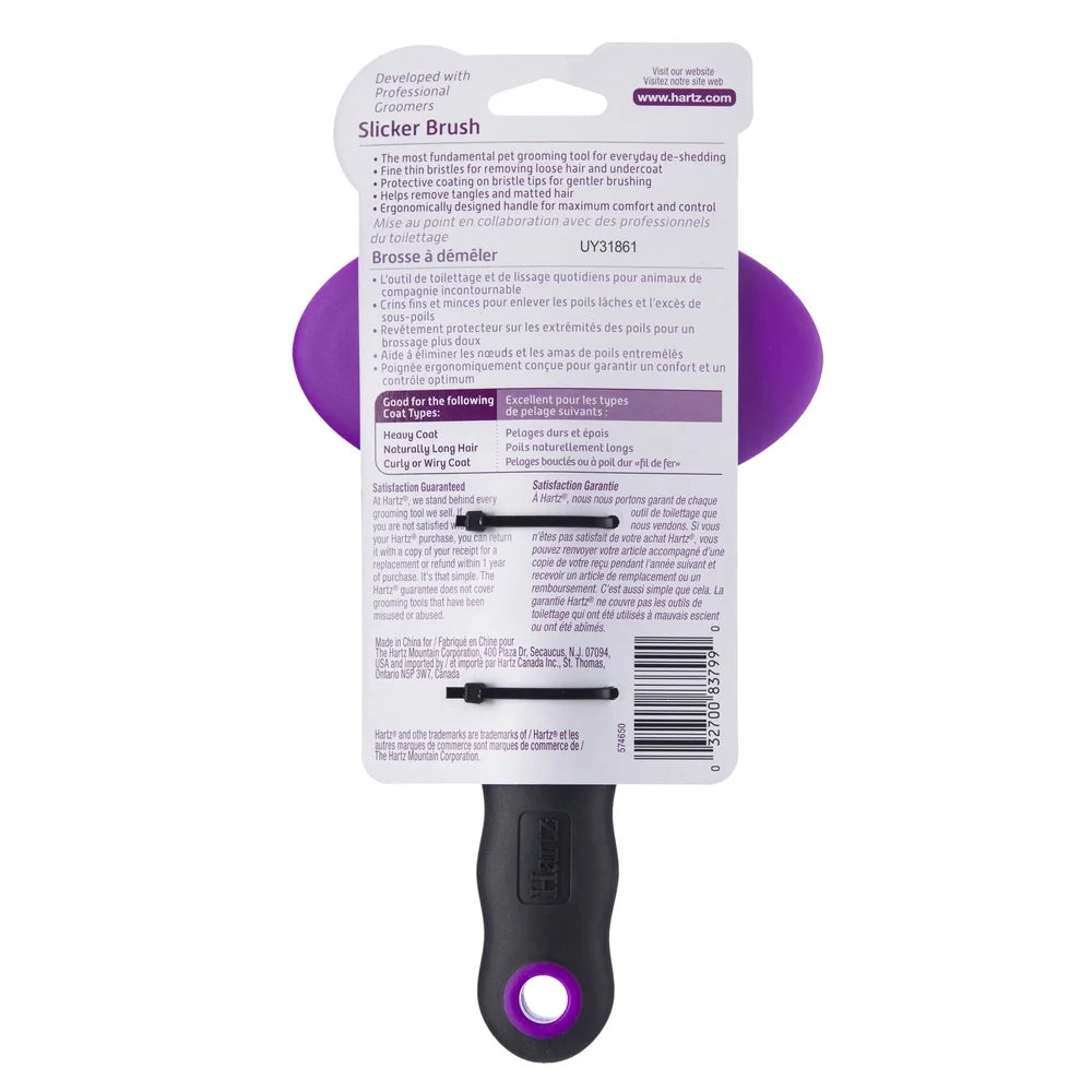Dutrieux Slicker Brush For Dogs Ergonomic Detangler