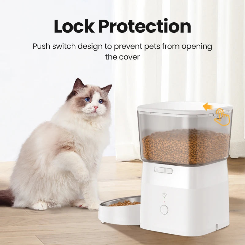 ROJECO Automatic Dog Feeder With WiFi Remote Control