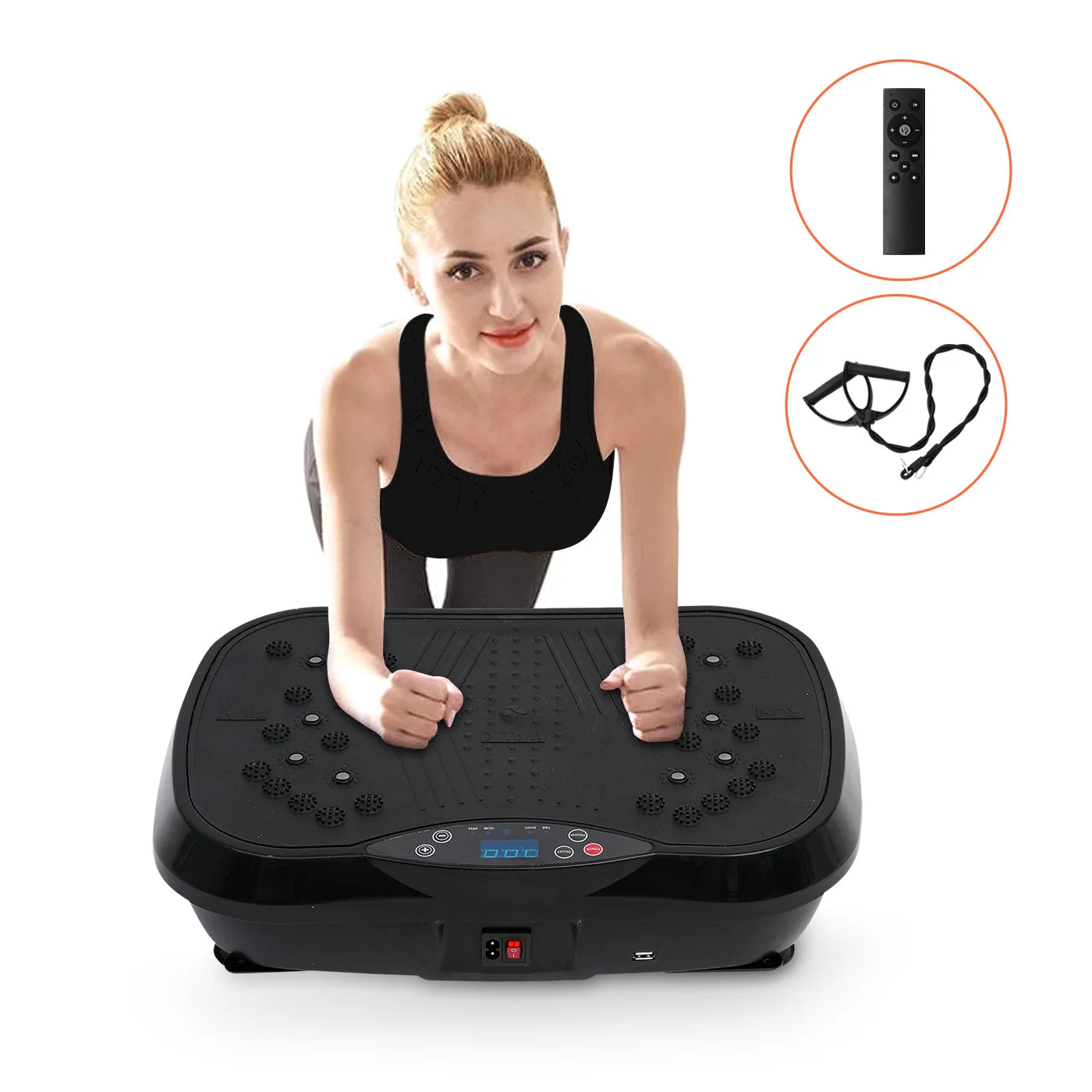 H Vibration Plate Exercise Machine Fat Burning Home Fitness