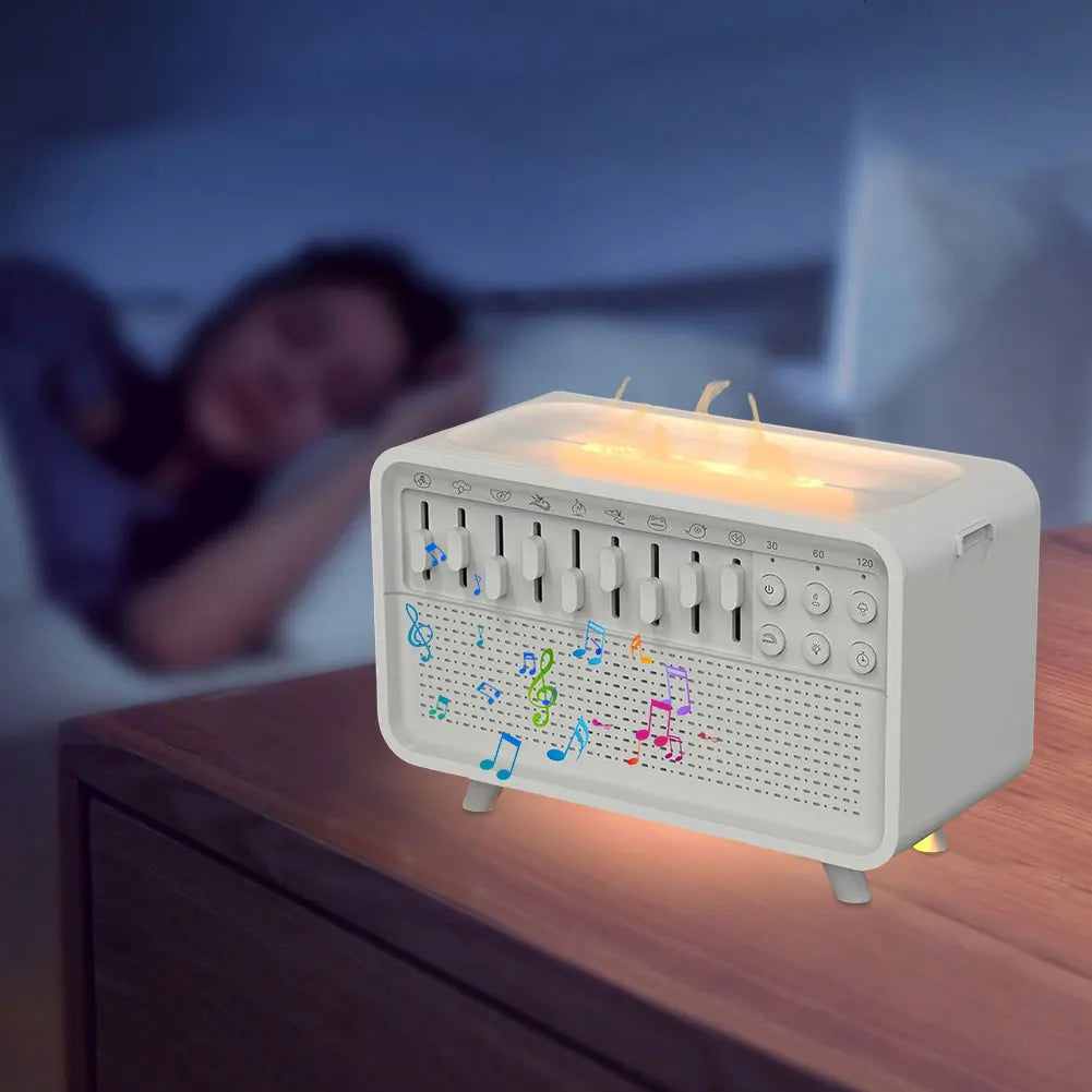 ALLOYSEED White Noise Machine Diffuser Bluetooth Speaker