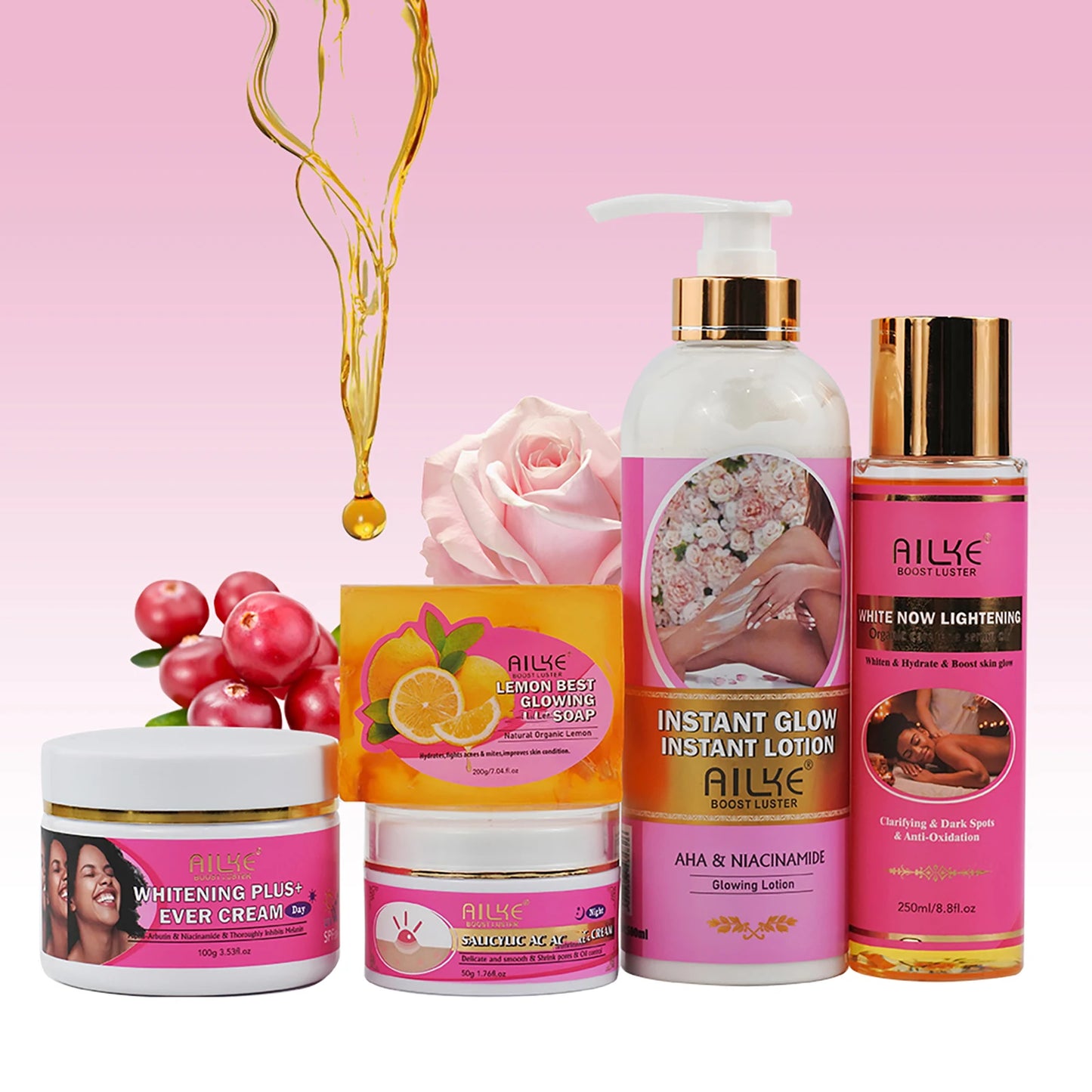 AILKE Natural Skin Cleansing Set Lightening and Moisturize