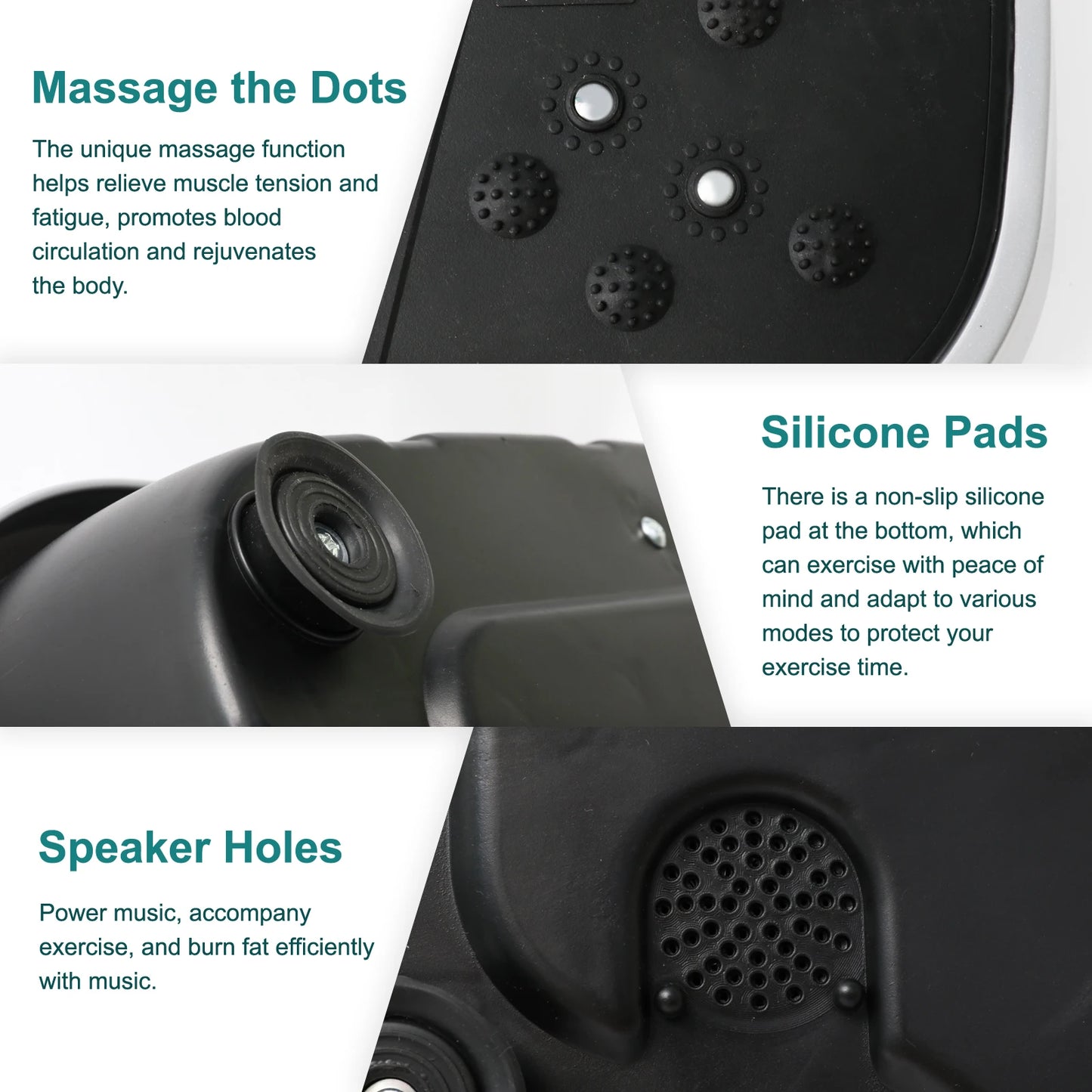 H Vibration Plate Exercise Machine Fat Burning Home Fitness