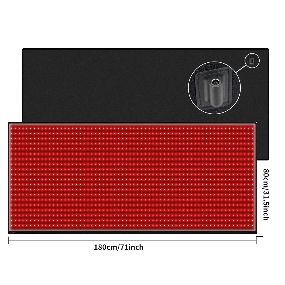 Full Body Red Light Therapy Mat With Near Infrared LEDs