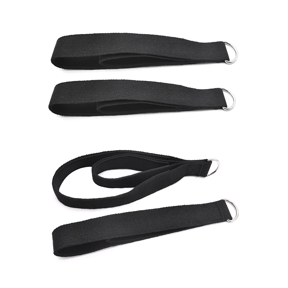Fitness D-Ring Pilates Straps Double Loop Yoga Straps