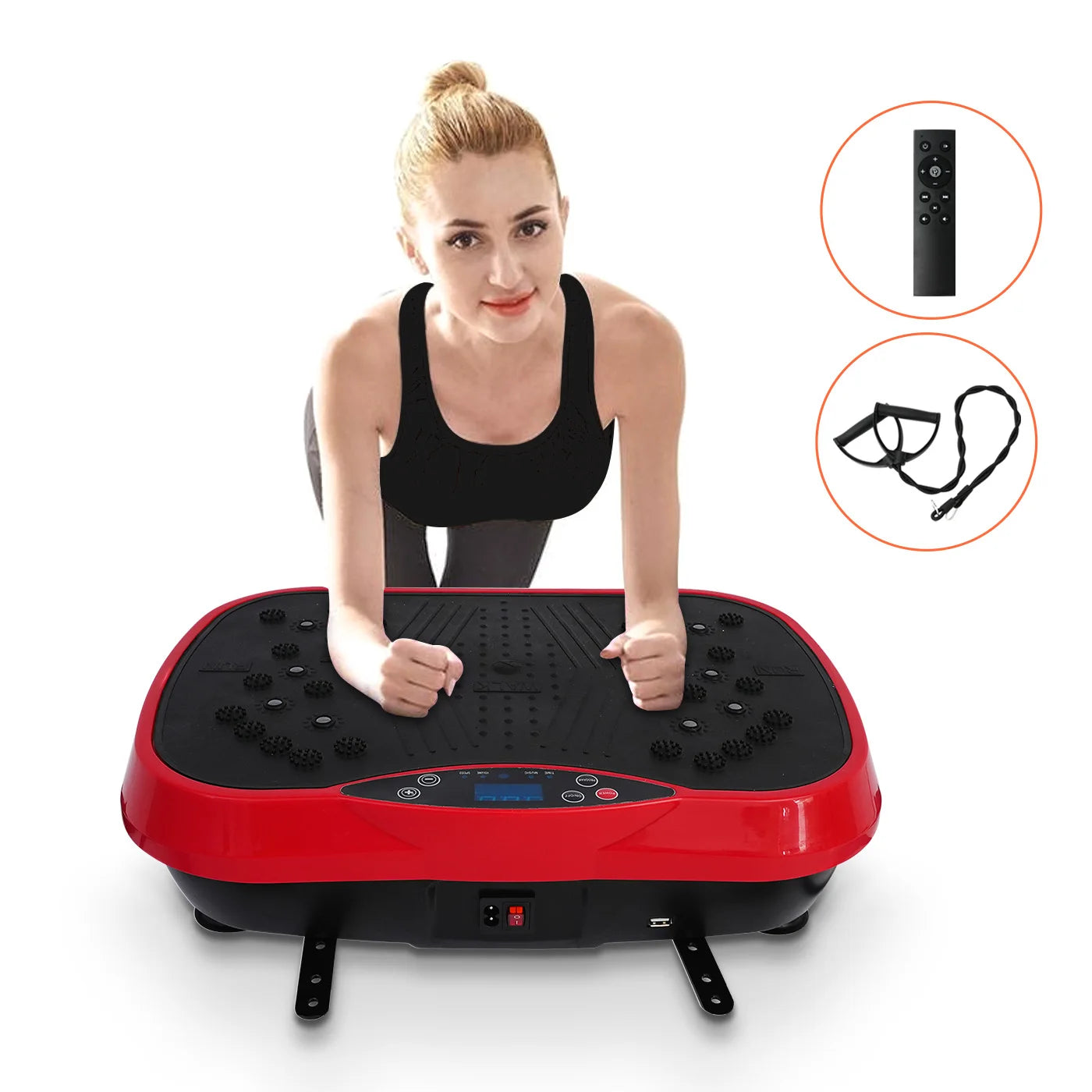 H Vibration Plate Exercise Machine Fat Burning Home Fitness
