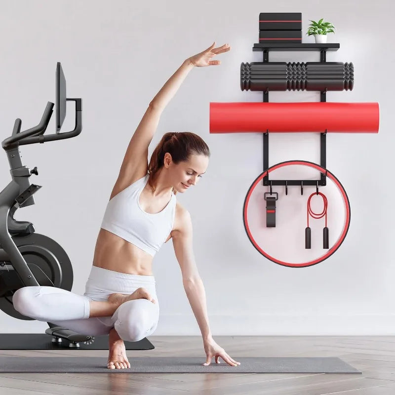 Hign-concerned Yoga Mat Holder Wall Mount Organizer
