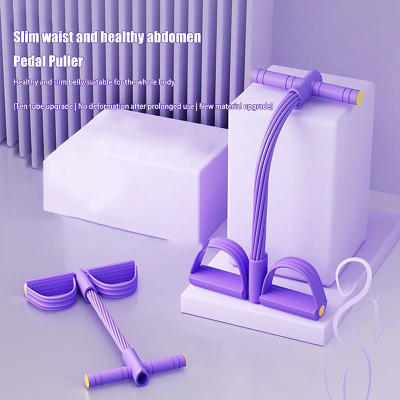 Jetting 10 Tube Yoga Pedal Puller Bands for Core Fitness