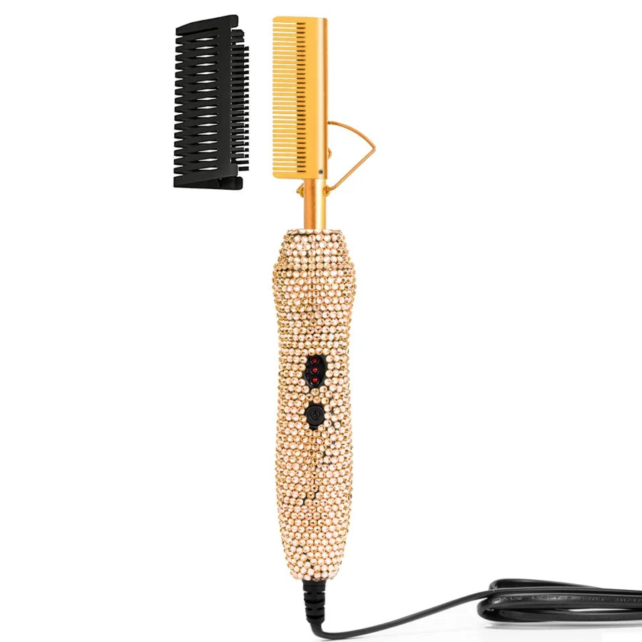 Commodity Electric Comb Straightening Brush 2 In 1 Tool