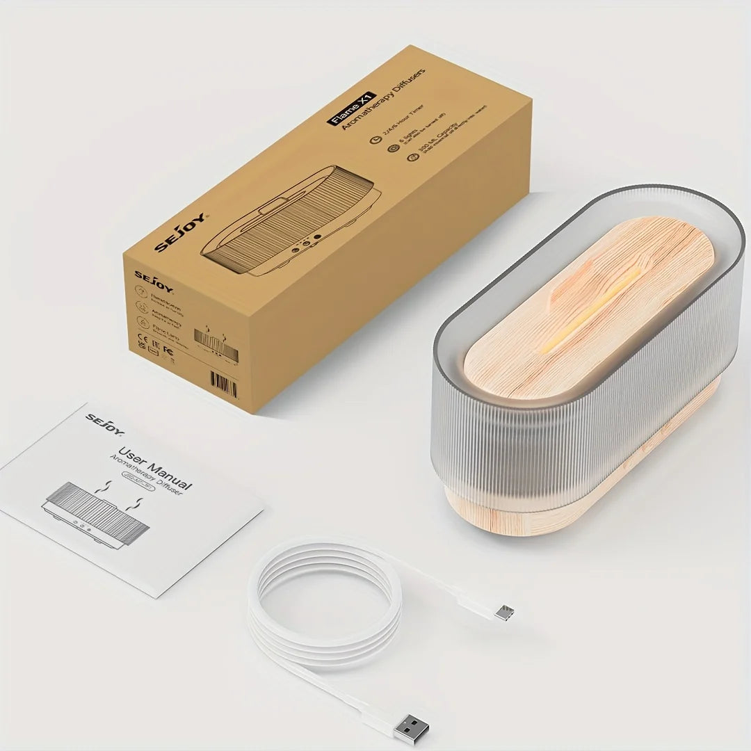 Sejoy Aromatherapy Humidifier Mood Flame Light Diffuser