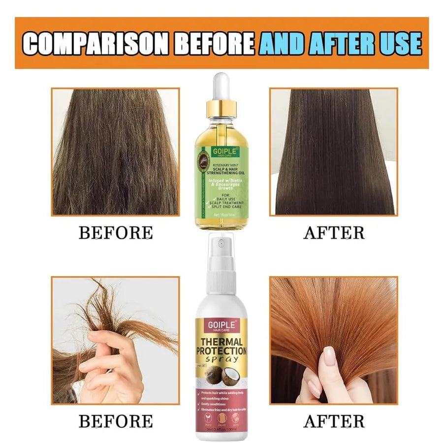 Bliss Core Hair Heat Protectant Spray And Conditioning Oil