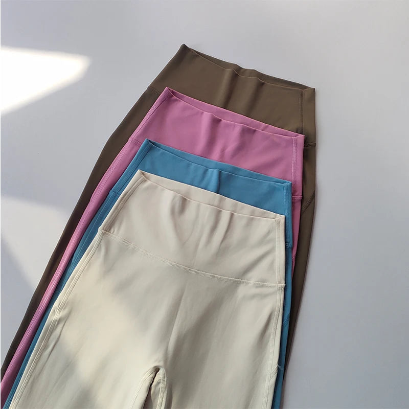 CN Flare Yoga Leggings High Waist Wide Leg Breathable Pants