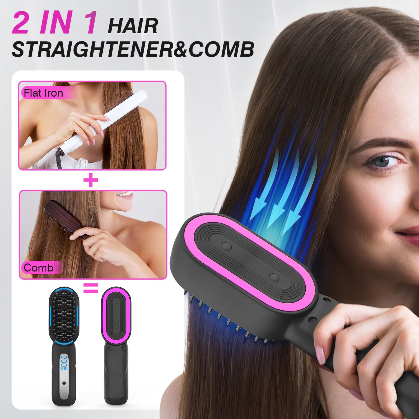 Bliss Core Living Electric Hot Comb Hair Straightener